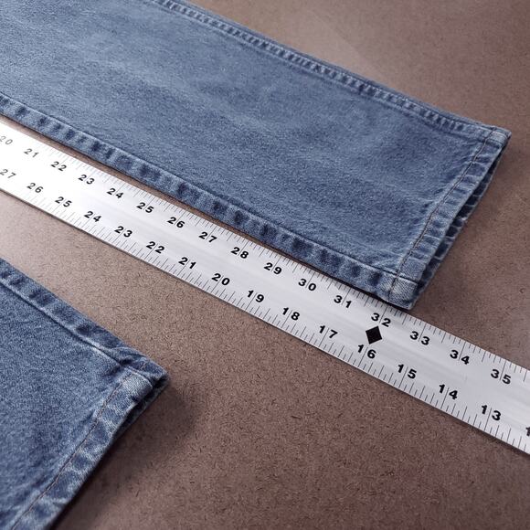 Wrangler Jeans Wmns Junior 11x34 Medium Wash Straight Leg Classic Denim Western - Picture 7 of 10